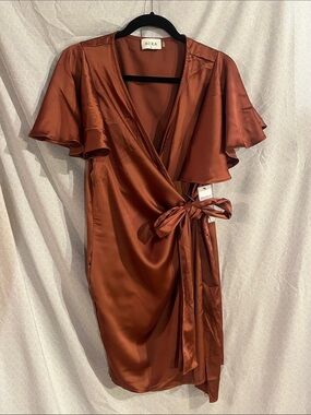 NWT Red Dress Boutique Satin Dress